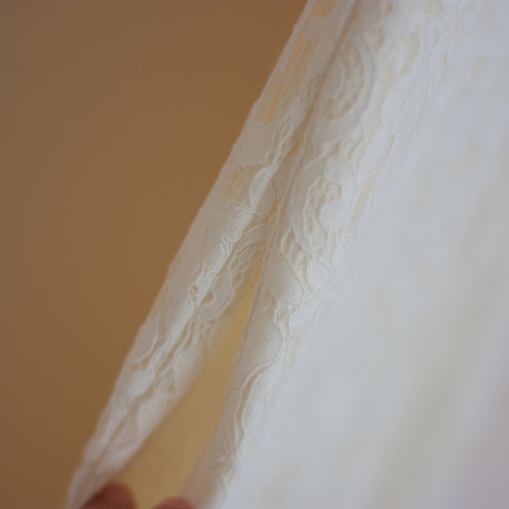 Vince Camuto Ivory Lace Midi Dress - Picture 5 of 12